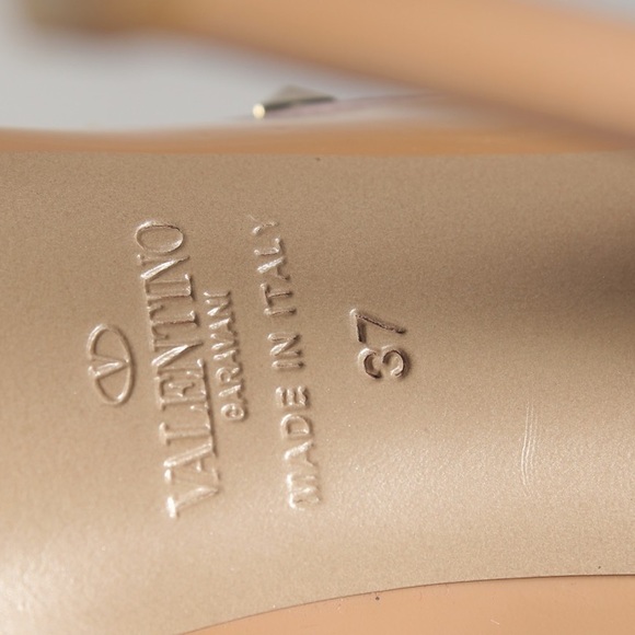 Valentino Rockstud BEIGE STUDDED PUMPS SZ 37 US SIZE 7 - Picture 5 of 6